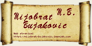 Mijobrat Bujaković vizit kartica